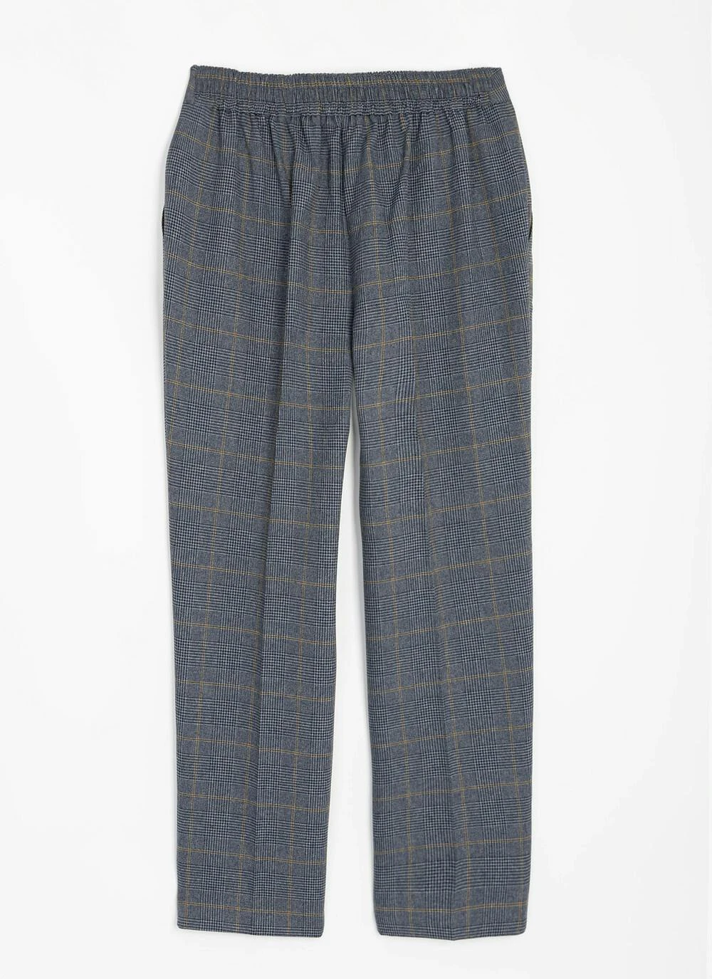 Comfort Fit Woven Check Trousers 6 Comfort Fit Woven Check Trousers - Image 4