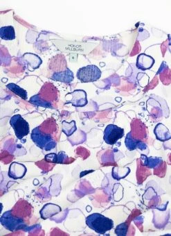 Textured Ruched Neck Print Top -Casual Outfits Store 63576pvl 61a152d93bbc3b3