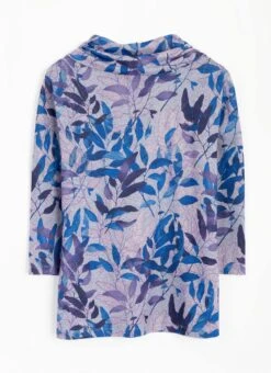 Warm Touch Cowl Neck Printed Top -Casual Outfits Store 63577pvl 295346a77a0fe9f