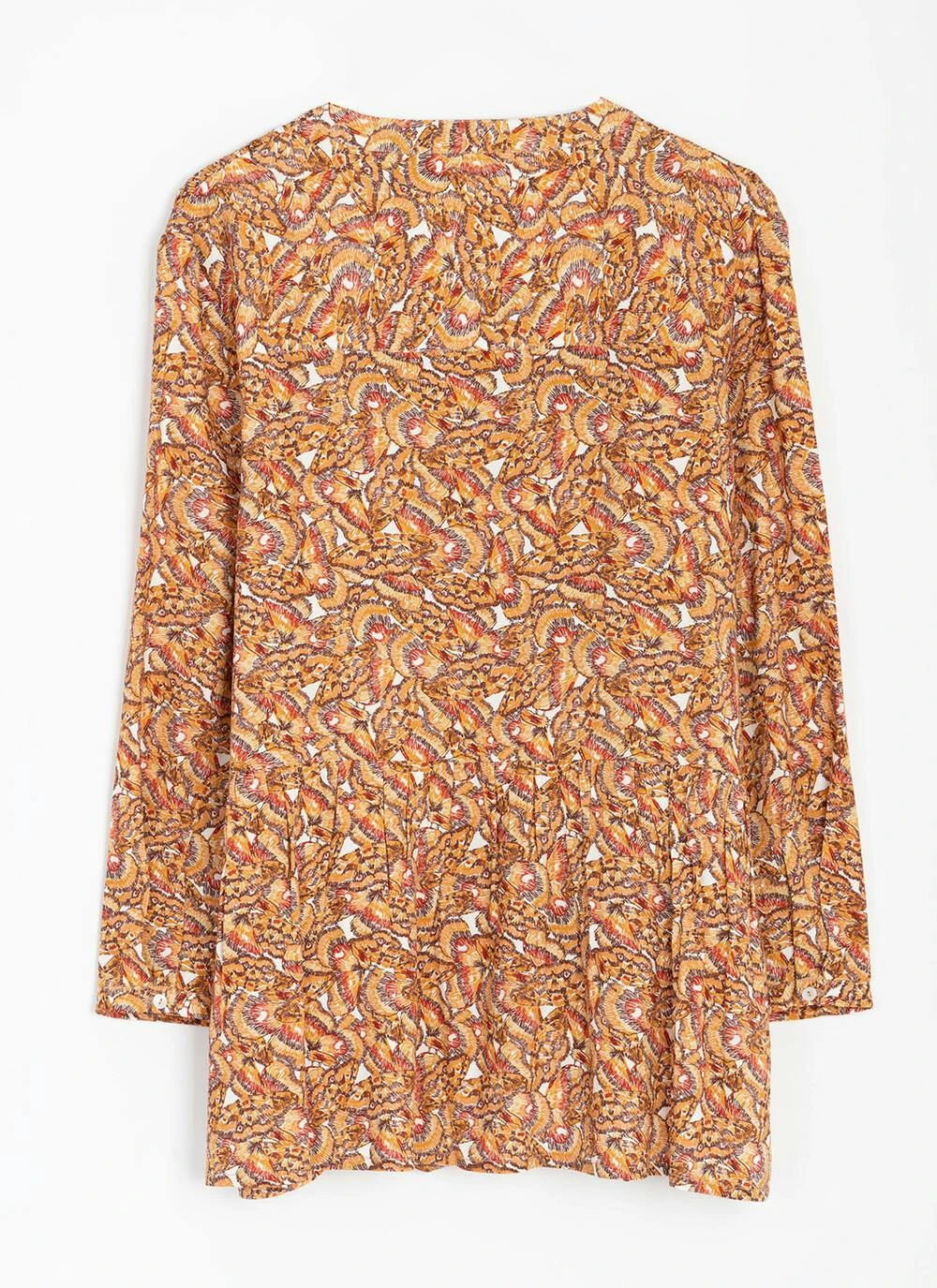 Shirred Notch Neck Blouse 9 Shirred Notch Neck Blouse - Image 7