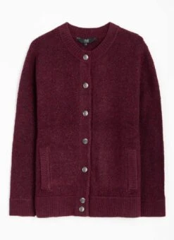 Textured Rib Crew Neck Cardigan -Casual Outfits Store 63687pvl c2923e8f0928288