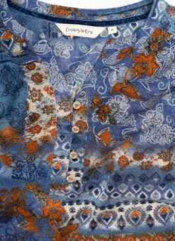 Jersey Printed V-Neck Top -Casual Outfits Store 63707pvl 8c5fe424b492b52