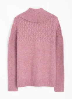 Cowl Neck Cable Knit Jumper -Casual Outfits Store 63763pvl 5a3a4a79e8e6639