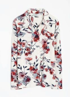 Warm Touch Jersey Print Blouse -Casual Outfits Store 63795pvl 3055f314436579c