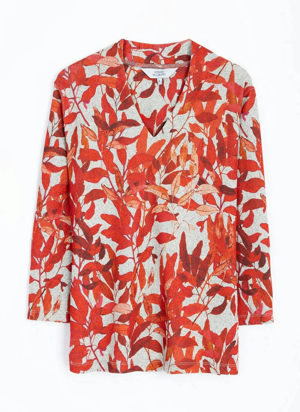 Warm Touch Jersey V Neck Print Top 5 Warm Touch Jersey V Neck Print Top - Image 3