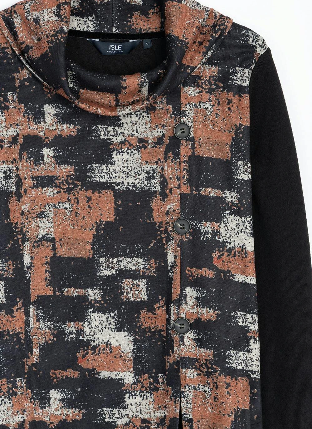 Button Front Cowl Neck Tunic 7 Button Front Cowl Neck Tunic - Image 5