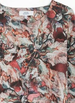 Soft Touch Necklace Print Top -Casual Outfits Store 63929pvl 8e00ec1cba34bee