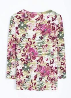 Warm Touch Necklace Print Top -Casual Outfits Store 63933pvl f2a603a39b1ac09