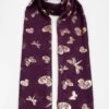 Lightweight Foil Butterfly Scarf -Casual Outfits Store 63973pvl 7f93ecb6b9f712c