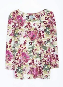 Warm Touch Necklace Print Top -Casual Outfits Store 64021pvl 5ef19eeb9b4bd56