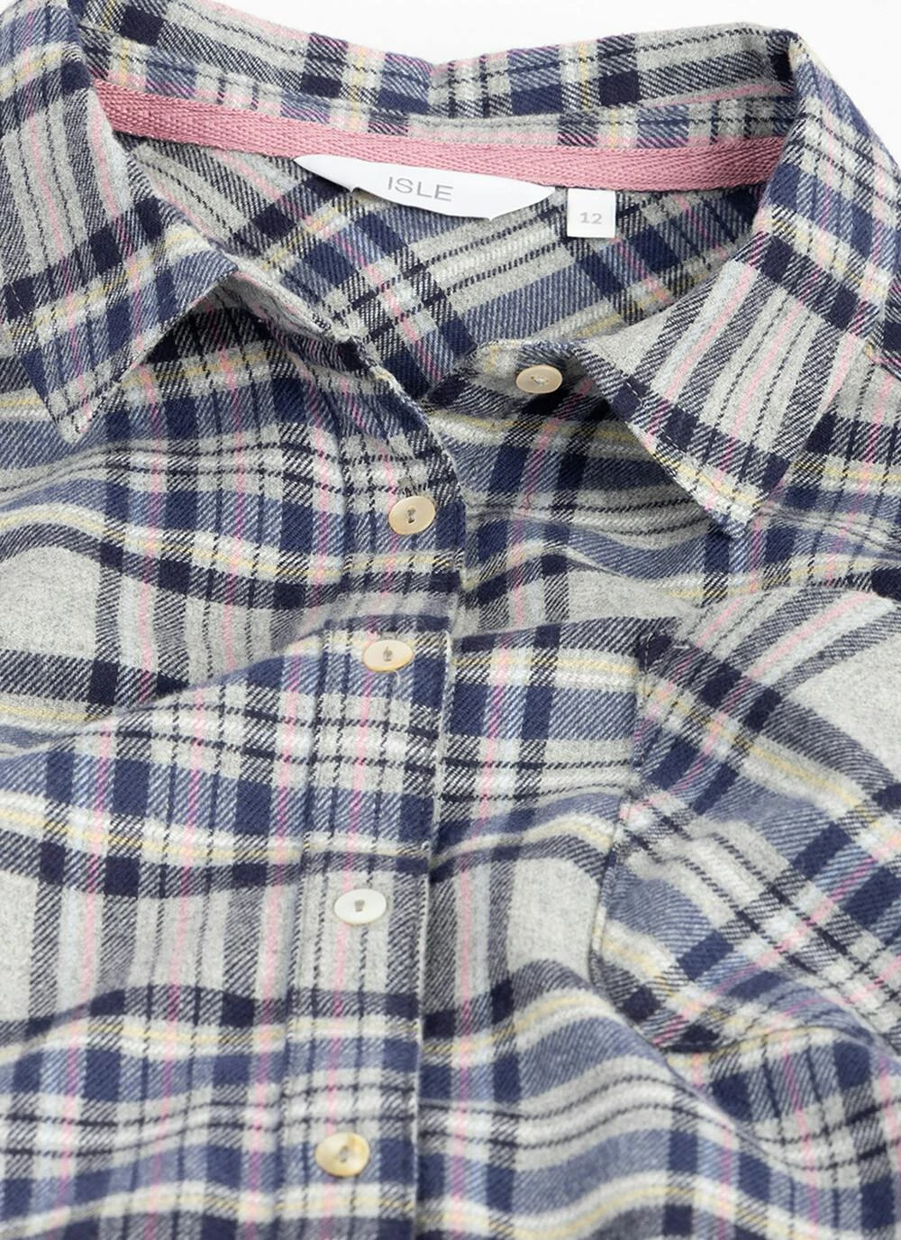 Pure Cotton Check Blouse 4 Pure Cotton Check Blouse - Image 2