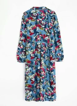 Printed V-Neck Midi Shirt Dress -Casual Outfits Store 64192pvl 745cf1874a88470