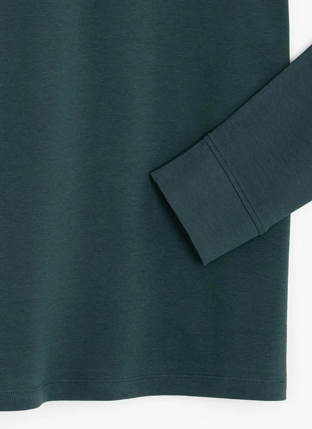 Pure Cotton Polo Neck Long Sleeve Top 5 Pure Cotton Polo Neck Long Sleeve Top - Image 3