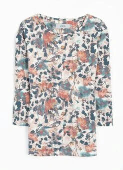 Soft Touch Jersey Print Top -Casual Outfits Store 64307pvl c2bb89114718317