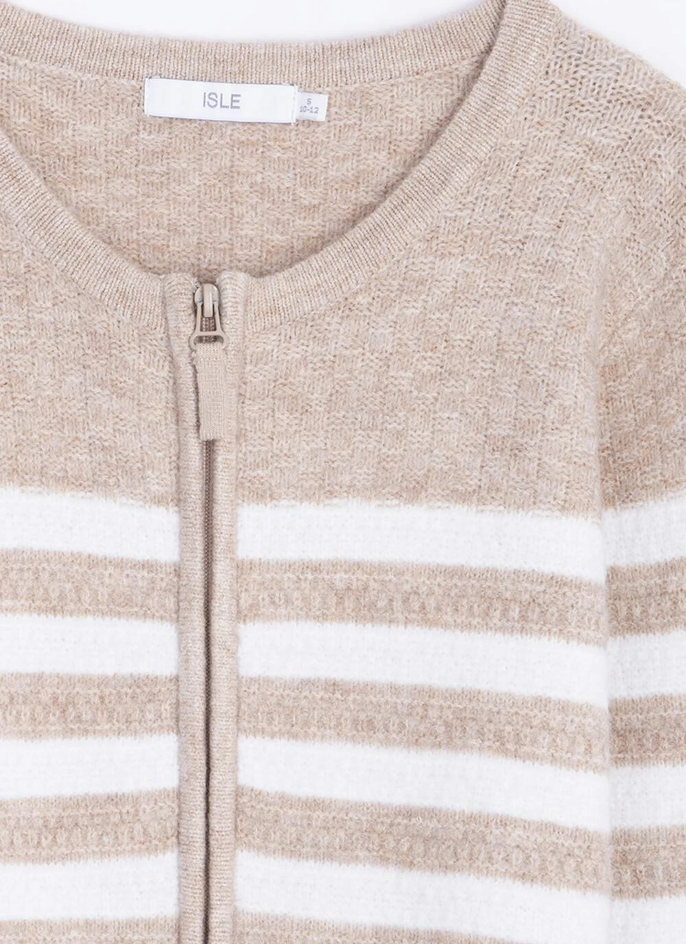Striped Crew Neck Cardigan 4 Striped Crew Neck Cardigan - Image 2