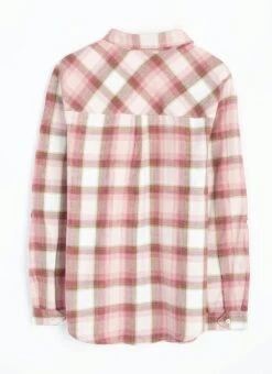 Pure Cotton Brushed Checked Shirt -Casual Outfits Store 64328pvl 84b70a7d8ea0321