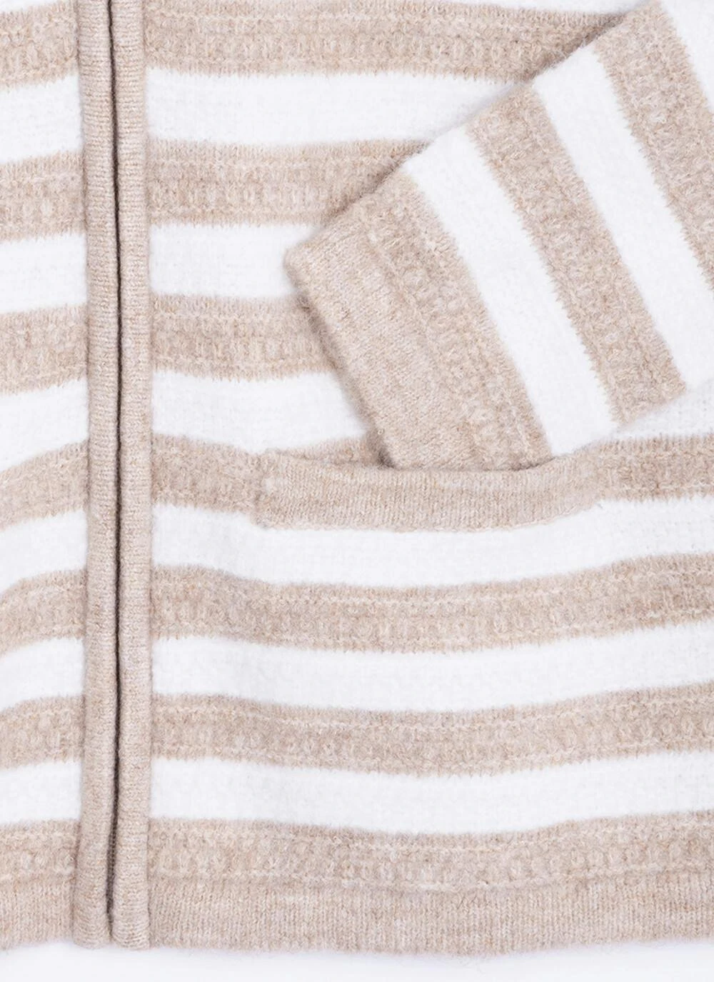 Striped Crew Neck Cardigan 6 Striped Crew Neck Cardigan - Image 4