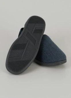 Plush Lined Herringbone Full Slipper -Casual Outfits Store 64532pvl 272c97302172462