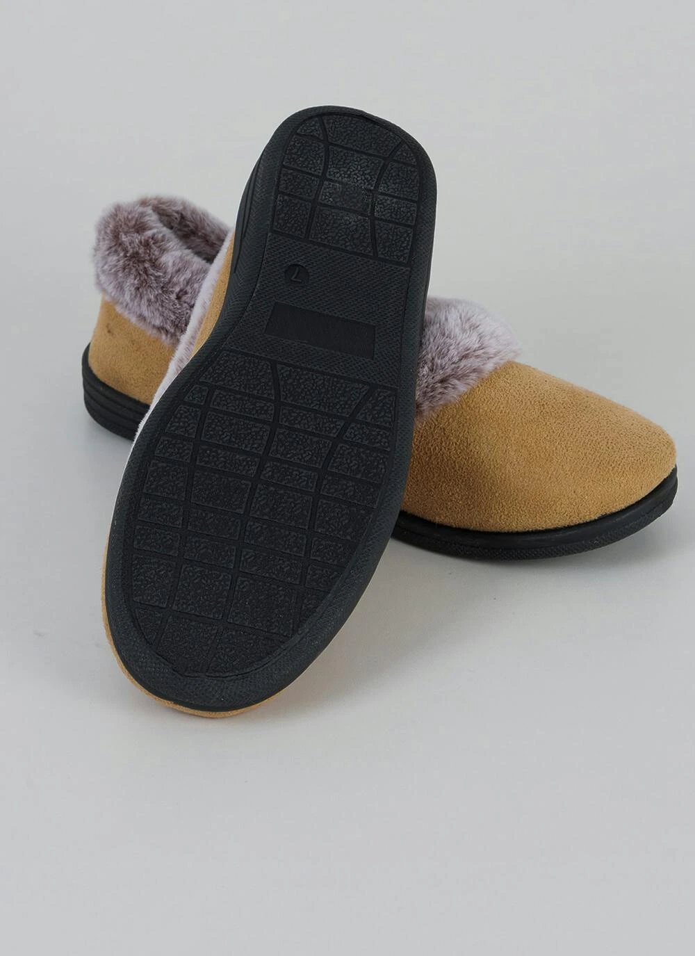 Comfy Faux Fur Lined Suedette Full Slippers 5 Comfy Faux Fur Lined Suedette Full Slippers - Image 3