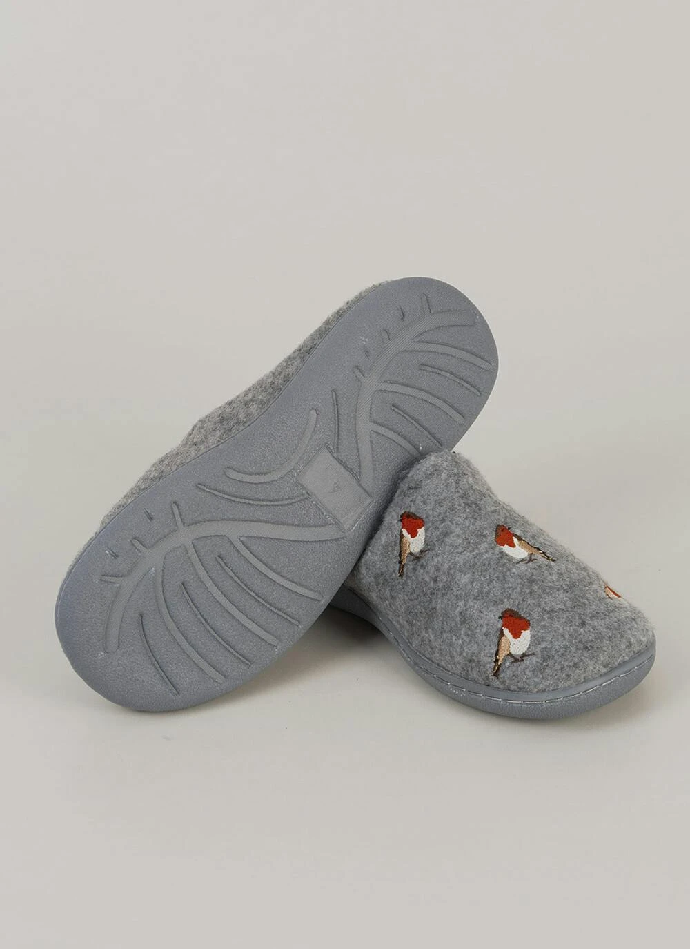 Comfy Plush Lined Embroidered Mule Slipper 5 Comfy Plush Lined Embroidered Mule Slipper - Image 3