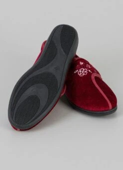 Comfy Easy Close Embroidered Full Slippers -Casual Outfits Store 64609pvl d8d50255e91daa1