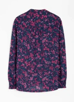 Ditsy Floral Print Jersey Blouse -Casual Outfits Store 64653pvl 24485f90674f443