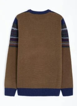 Fairisle Yoke Crew Neck Jumper With Wool -Casual Outfits Store 65233pvl 8727db9075ba9be