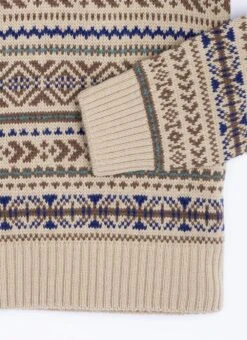 Fairisle Crew Neck Jumper With Wool -Casual Outfits Store 65267pvl 63496889f54024e