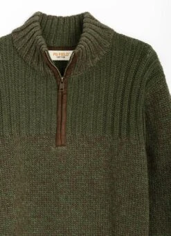 Textured Knit Zip Neck Jumper -Casual Outfits Store 65310pvl 7d4ab25ae583249