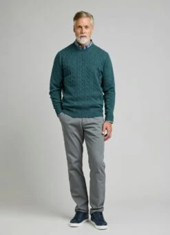 100% Lambswool Crew Neck Cable Jumper -Casual Outfits Store 65527pvl 0e79e7a5fe4b529