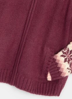 Fairisle Funnel Neck Cardigan -Casual Outfits Store 65610pvl 0476dab0adc3684