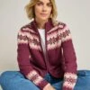 Fairisle Funnel Neck Cardigan -Casual Outfits Store 65706pvl b8c59c02f636972