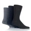 3 Pack Navy Diabetic Socks