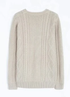 Cable Knit Crew Neck Jumper With Wool 15 Cable Knit Crew Neck Jumper With Wool -Casual Outfits Store 65992pvl dae4220f3ae14b1