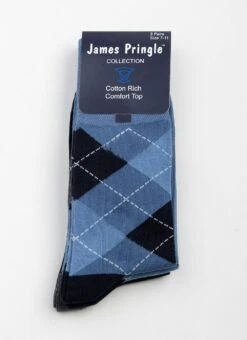 3pk Comfort Top Cotton Rich Argyle Socks -Casual Outfits Store 66019pvl 8e9b3468c4cd47c