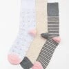 3pk Cotton Rich Comfort Top Star Socks -Casual Outfits Store 66045pvl 8418a87a4bfddba