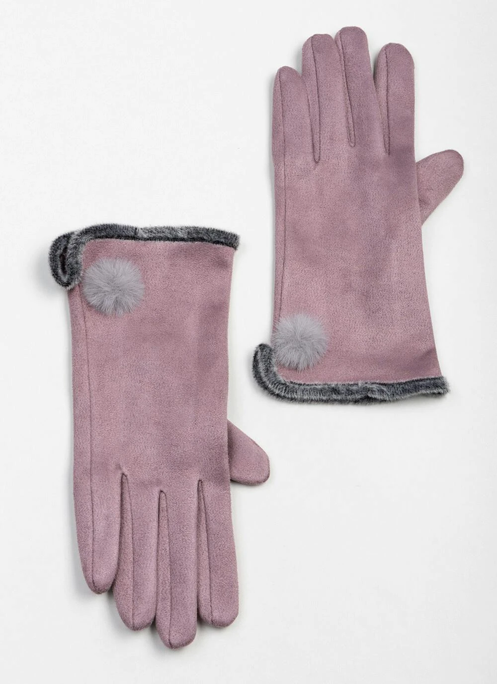 Warm Lined Faux Suede Warm Lined Touch Screen Glove 3 Warm Lined Faux Suede Warm Lined Touch Screen Glove