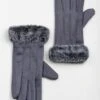 Faux Suede Fur Lined Touch Screen Glove -Casual Outfits Store 66153pvl 662b9f370b7e95e