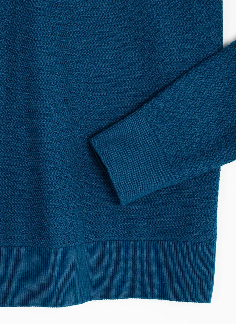Cotton Rich Zip Neck Textured Jumper 8 Cotton Rich Zip Neck Textured Jumper - Image 6