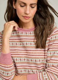 Fairisle Crew Neck Jumper -Casual Outfits Store 66358pvl a5a3016f66a10f6