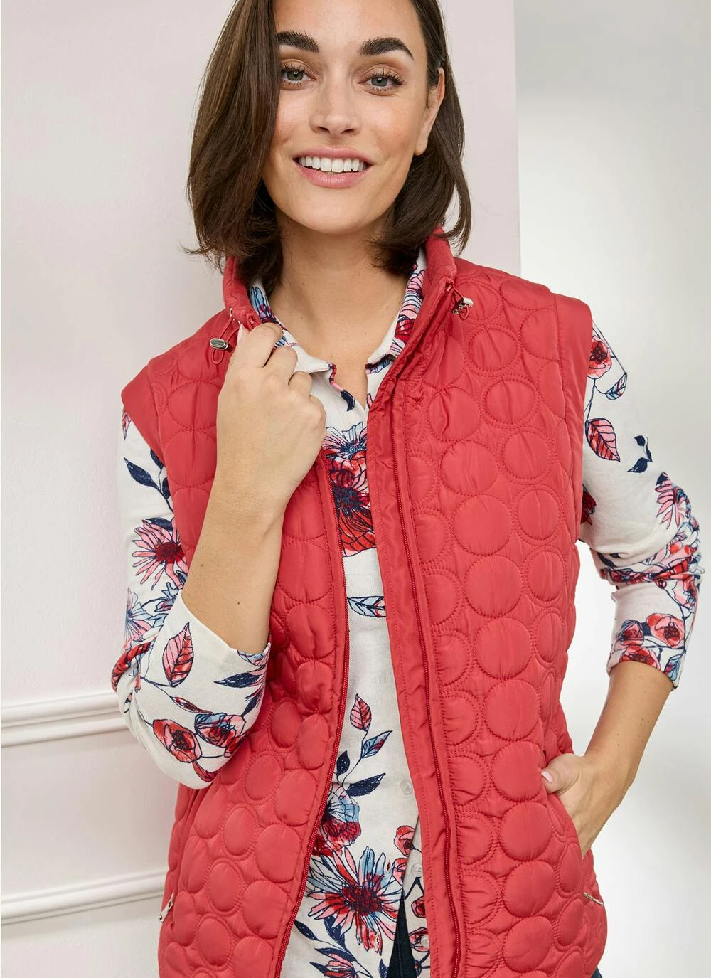 Fleece Lined Quilted Gilet 4 Fleece Lined Quilted Gilet - Image 2