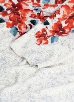 Warm Touch Jersey Border Print Top -Casual Outfits Store 66647pvl 99a03c5c4ae992b