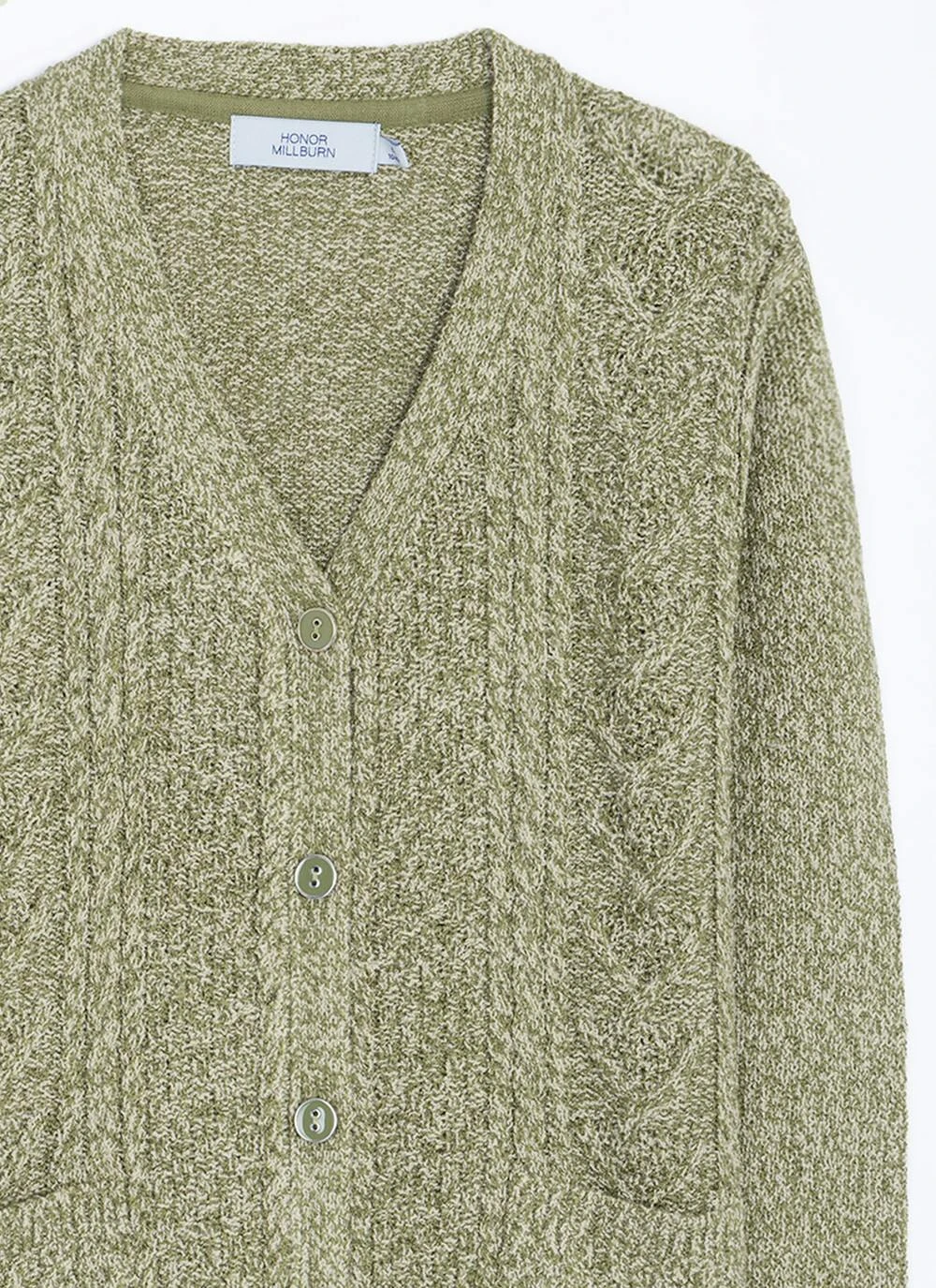 Cable Knit V-Neck Cardigan 6 Cable Knit V-Neck Cardigan - Image 4