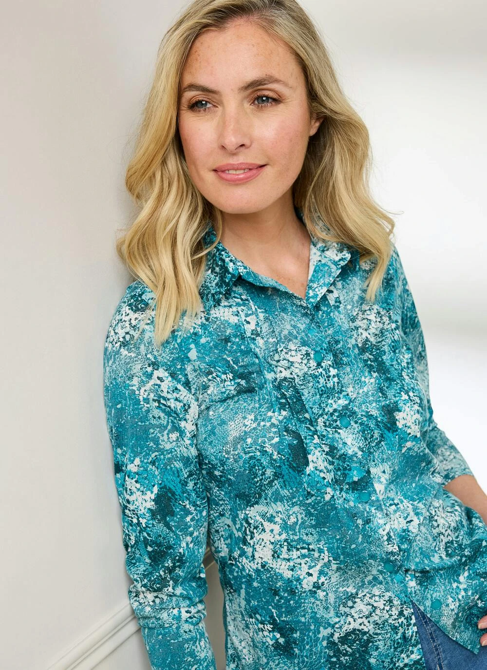 Easy Care Warm Touch Print Blouse 4 Easy Care Warm Touch Print Blouse - Image 2