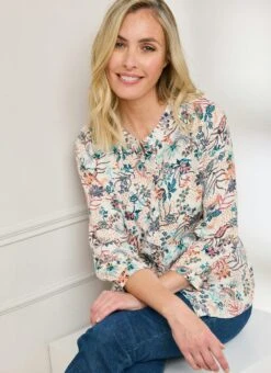 Crepe Paisely Print Blouse