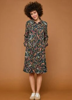 Printed Midi Shirt Dress -Casual Outfits Store 66803pvl 1a2fe959ecf1051