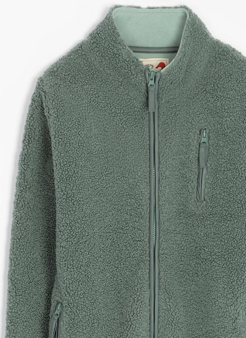 Borg Funnel Neck Relaxed Jacket 6 Borg Funnel Neck Relaxed Jacket - Image 4