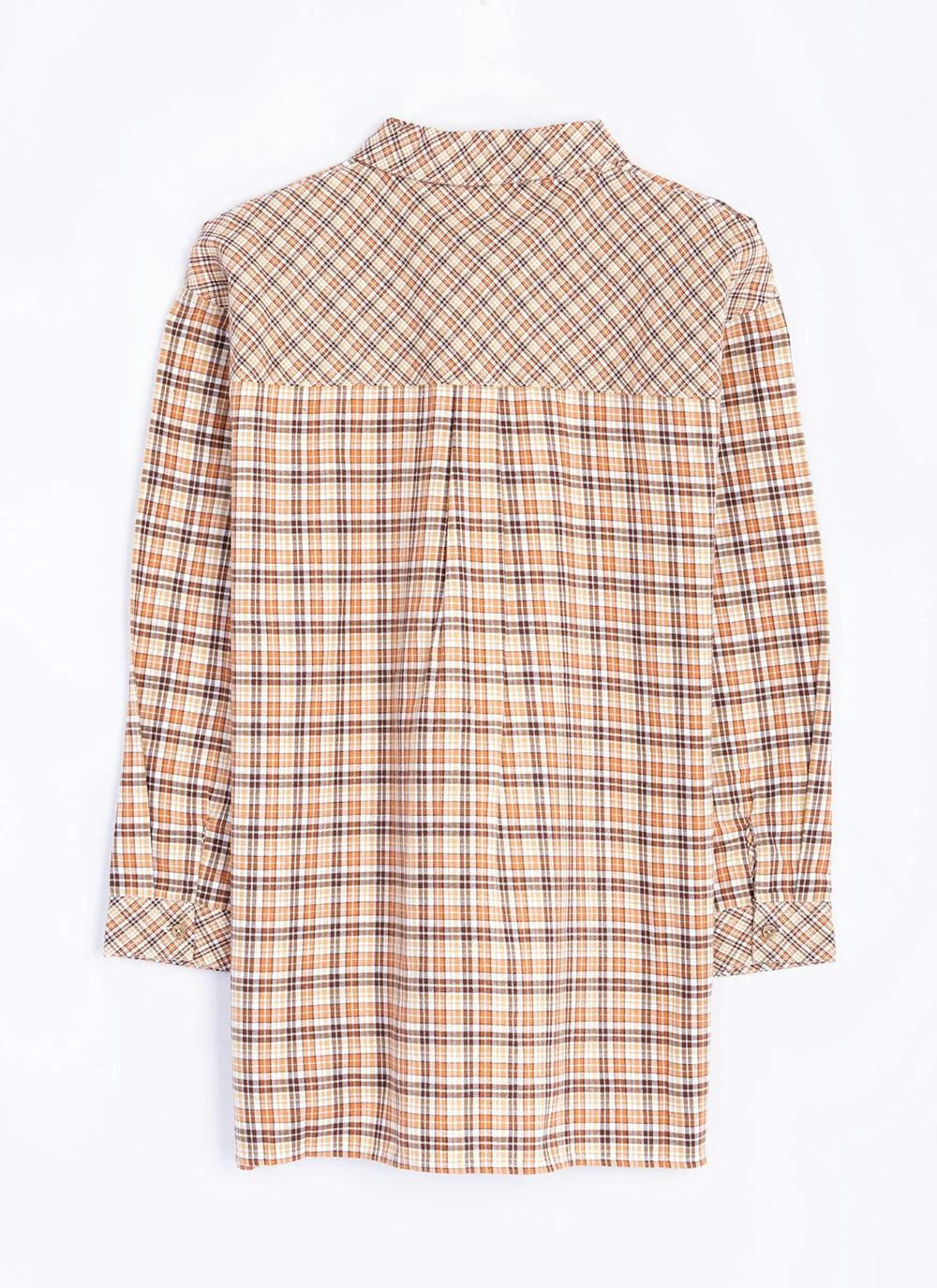 Pure Cotton Brushed Checked Relaxed Shirt 8 Pure Cotton Brushed Checked Relaxed Shirt - Image 6