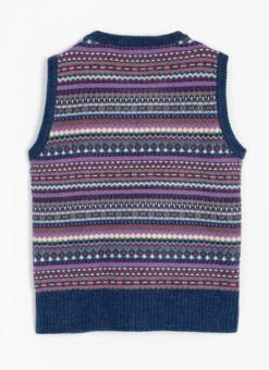 Wool Blend Fairisle Knitted Vest -Casual Outfits Store 66937pvl d91bb08e8eda410
