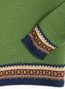 Wool Blend Fairisle Crew Neck Jumper -Casual Outfits Store 66949pvl 09505eec672c8a2